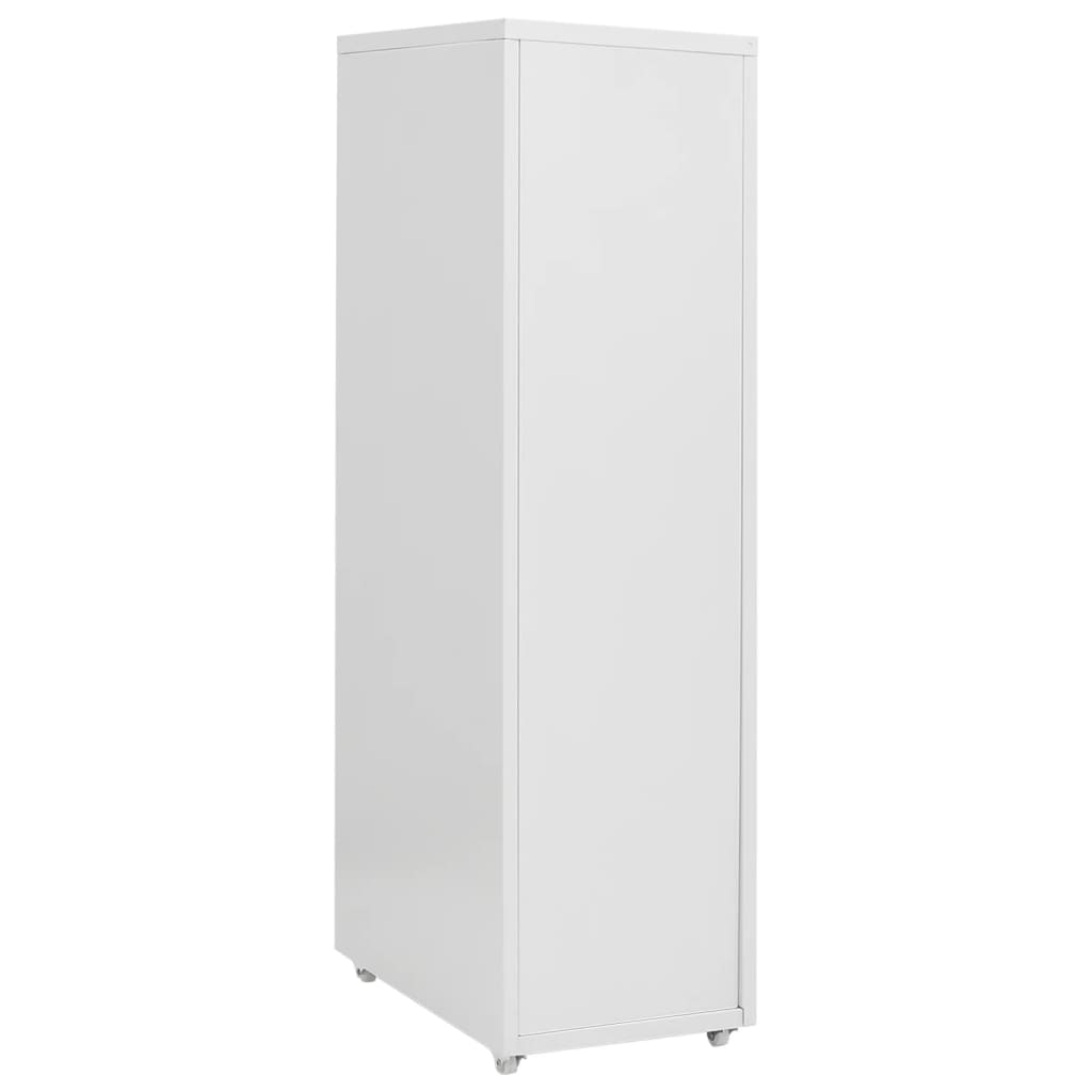 Mobilni ormarić za spise sivi 28 x 41 x 109 cm metalni