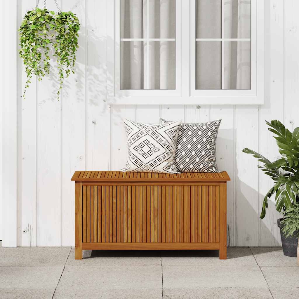 Vrtna kutija za pohranu 113 x 50 x 58 cm masivno bagremovo drvo