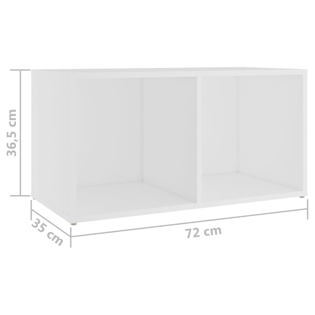 TV ormarići 2 kom bijeli 72 x 35 x 36,5 cm konstruirano drvo