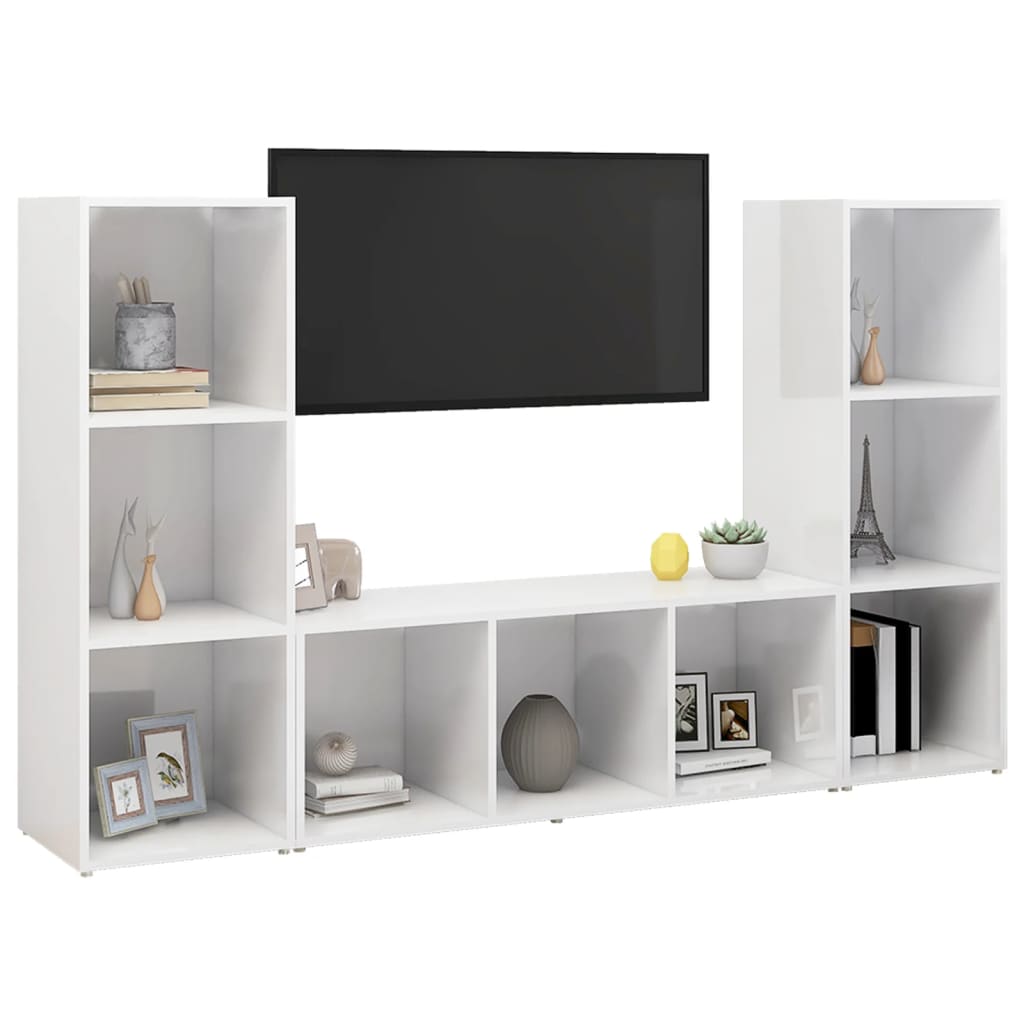 | TV ormar | 3 pcs 37 x 35 x 107.5 cm