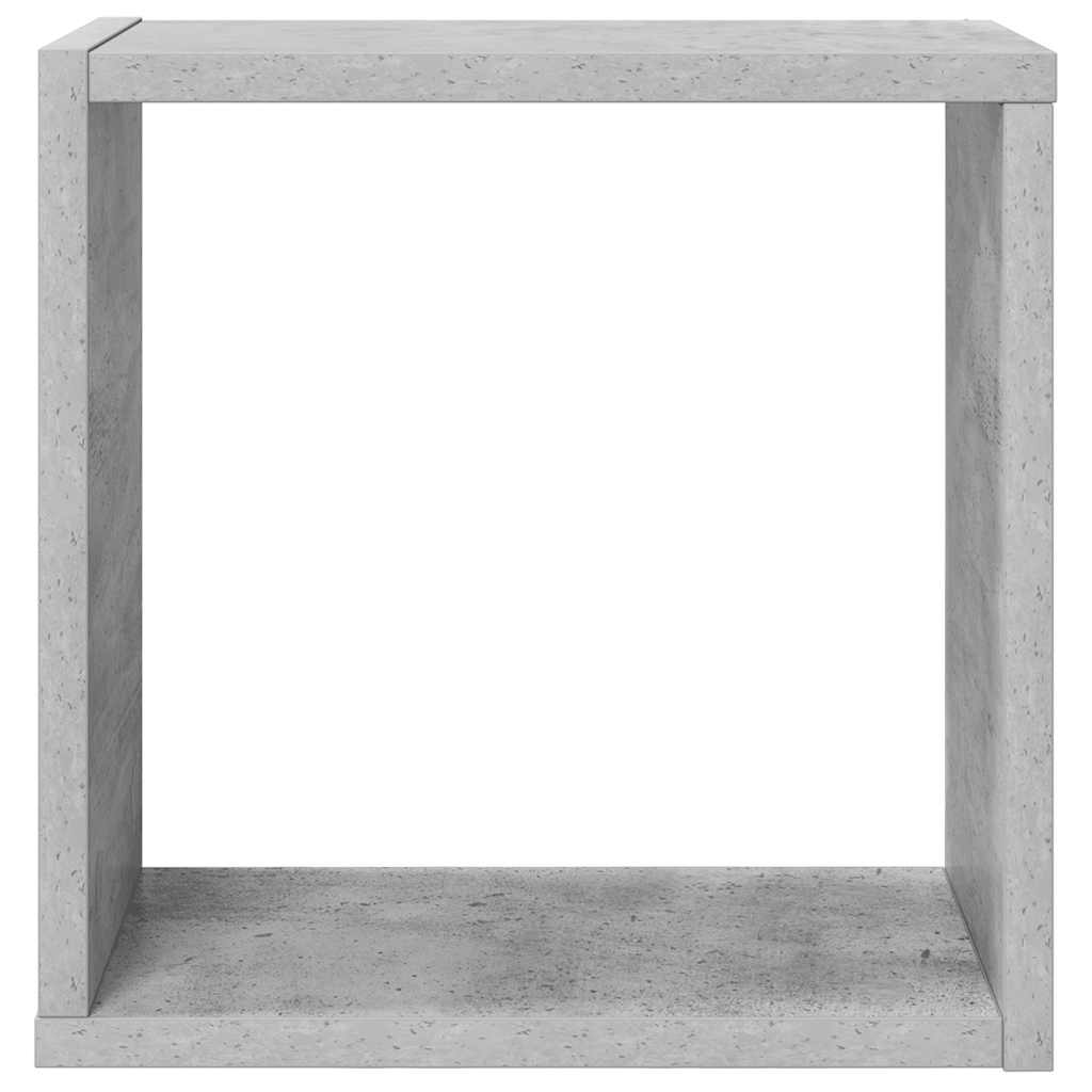 Kockaste zidne police 6 kom siva boja betona 30 x 15 x 30 cm