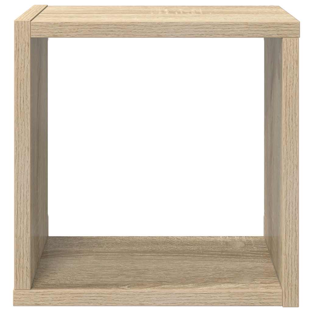 Kockaste zidne police 6 kom boja hrasta sonome 26 x 15 x 26 cm