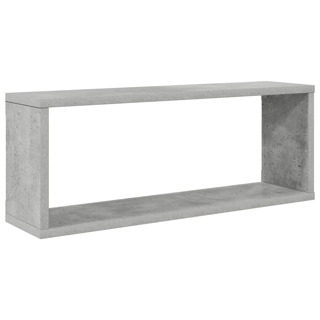 Kockaste zidne police 4 kom boja betona 60 x 15 x 23 cm drvene