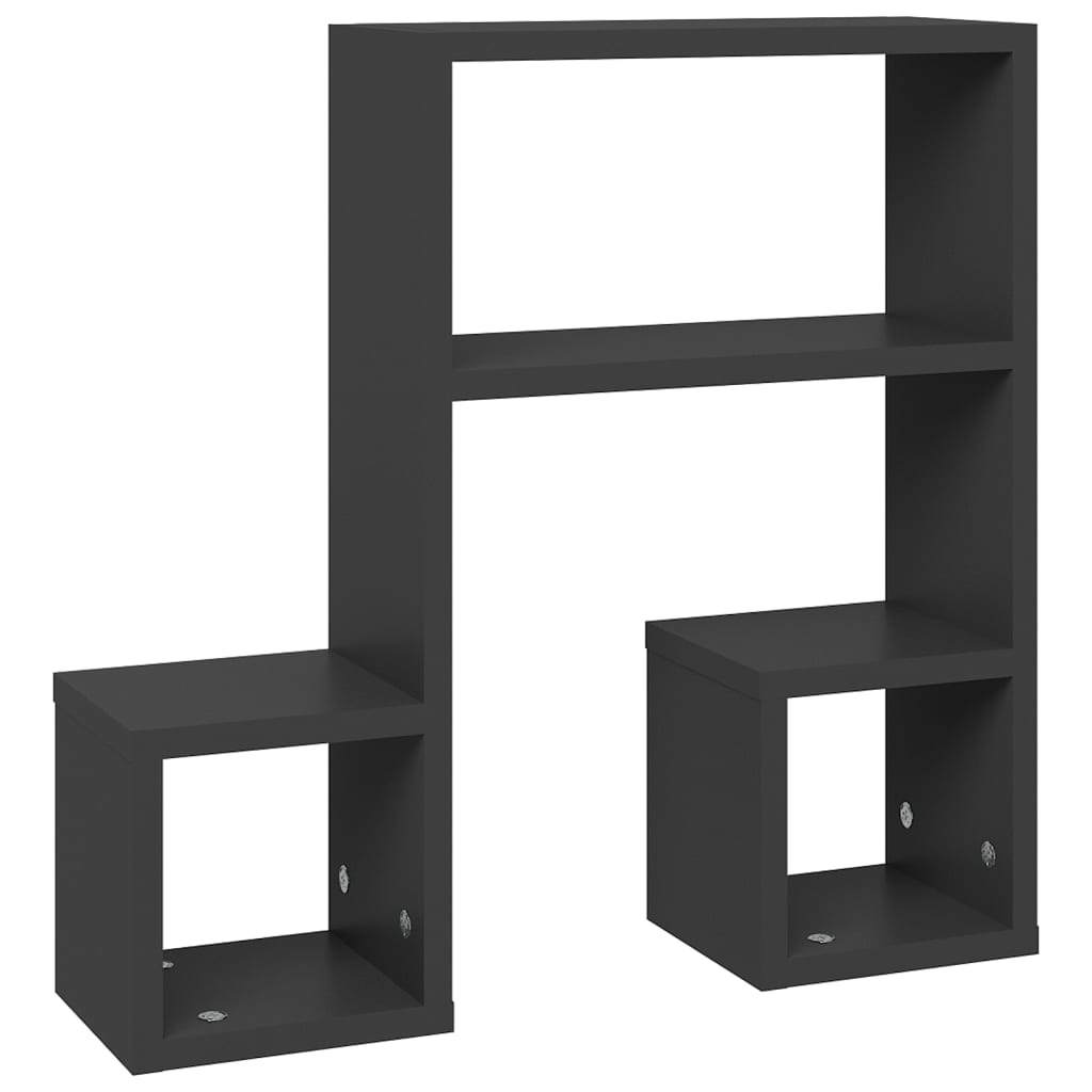 Zidne police 2 kom sive 50 x 15 x 50 cm konstruirano drvo