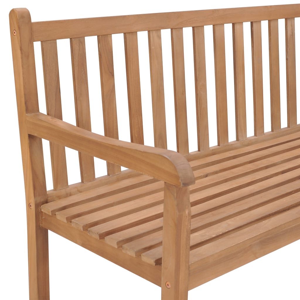 Kutna vrtna klupa 185 x 185 x 90 cm od masivne tikovine