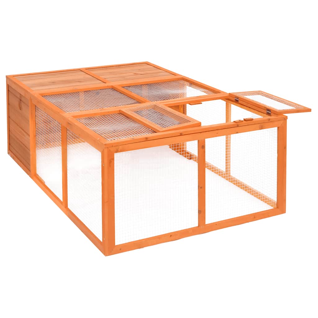 Vrtni kavez za životinje 150 x 100 x 50 cm od masivne jelovine