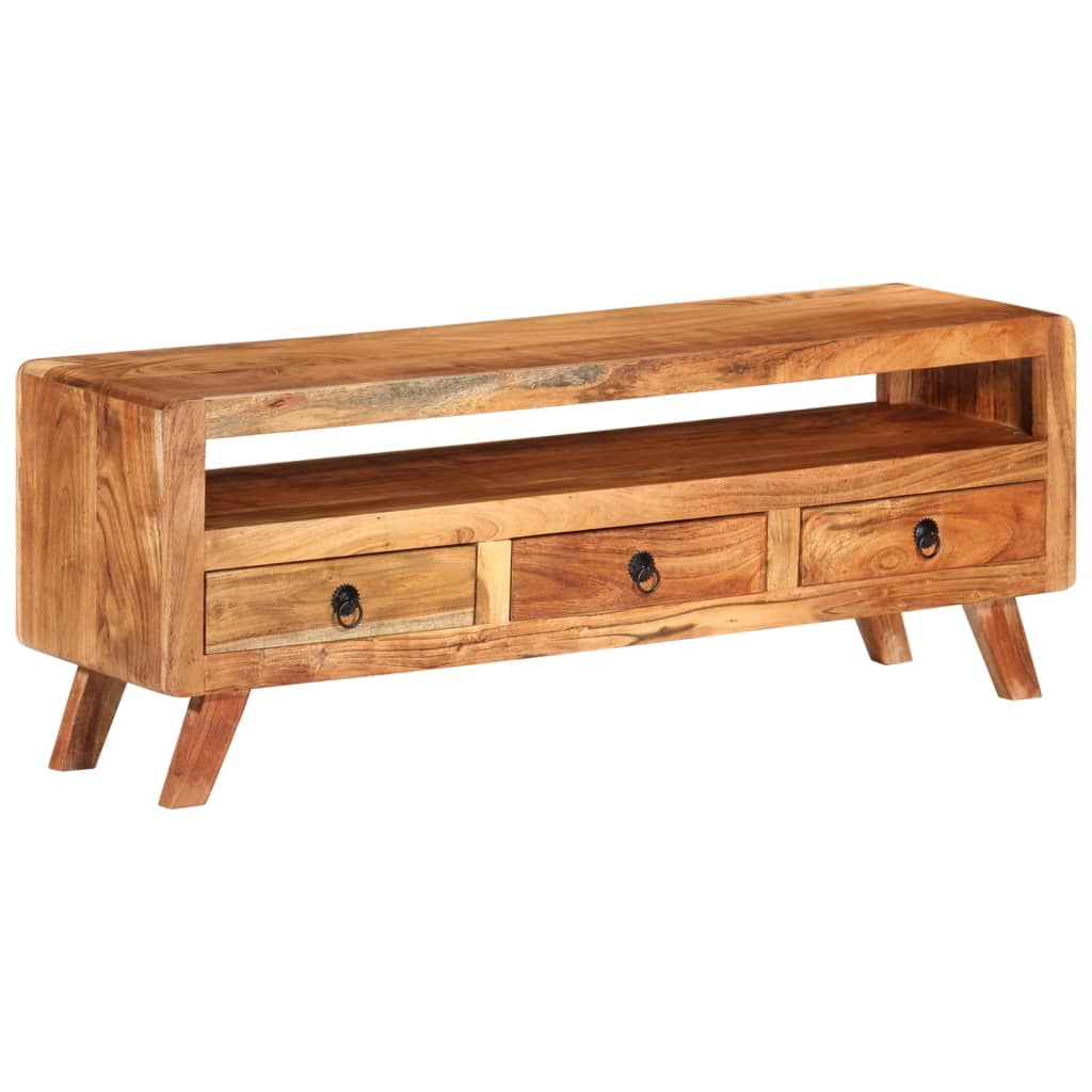 TV ormarić 110 x 30 x 40 cm od masivnog bagremovog drva