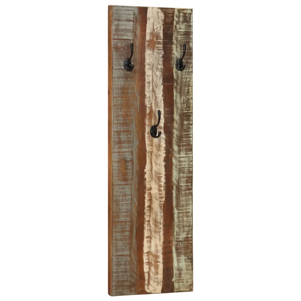 Zidne vješalice za kapute 2 kom 36x3x110 cm od obnovljenog drva