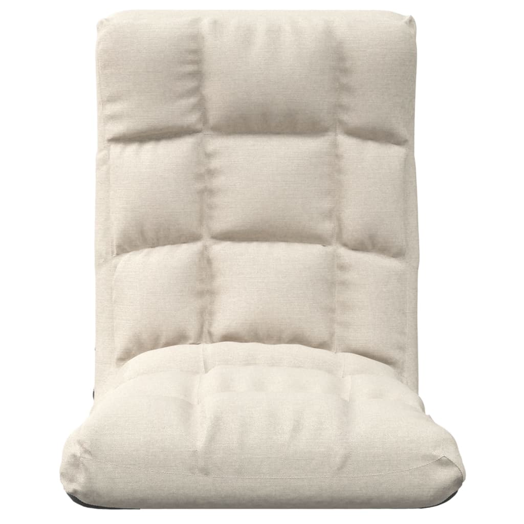Sklopiva podna stolica od tkanine krem