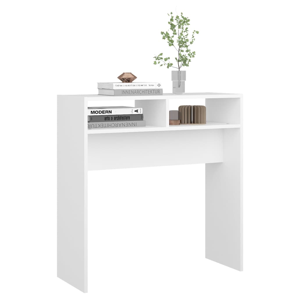 Konzolni stol bijeli 78 x 30 x 80 cm od konstruiranog drva