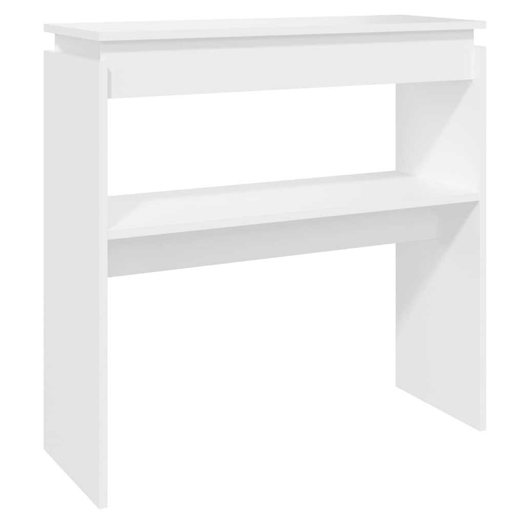 Konzolni stol bijeli 80 x 30 x 80 cm od konstruiranog drva