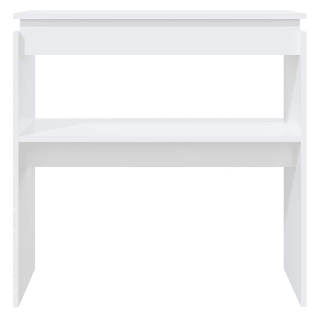 Konzolni stol bijeli 80 x 30 x 80 cm od konstruiranog drva