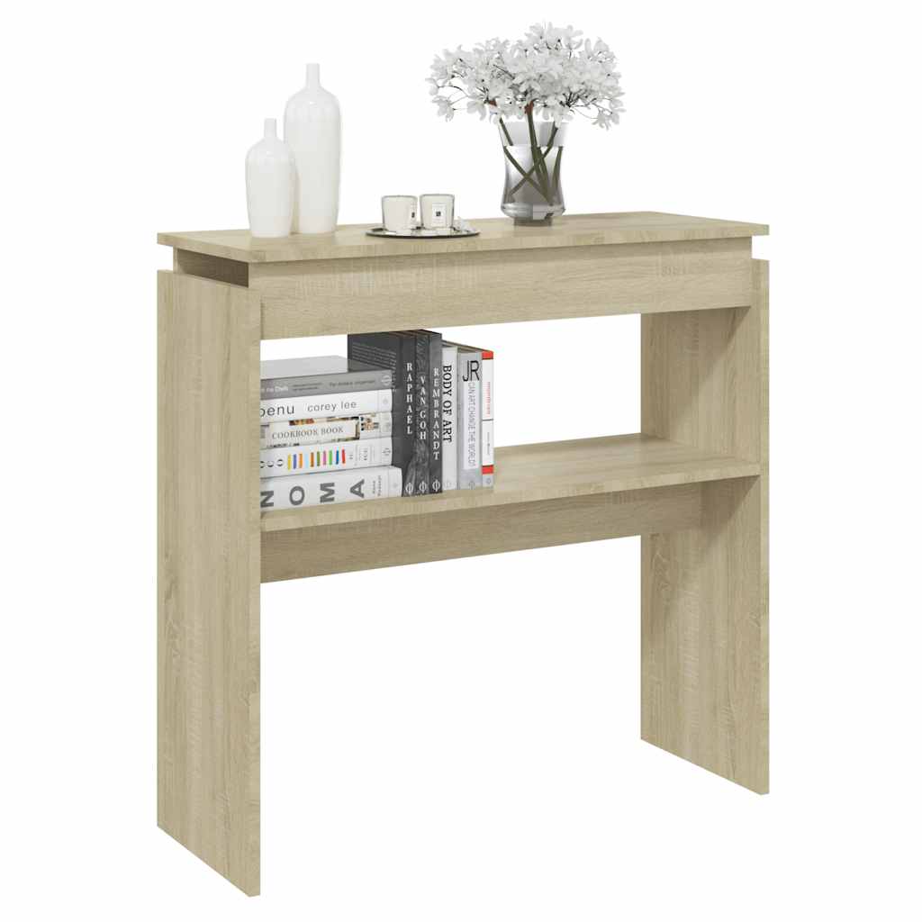 Konzolni stol boja hrasta sonome 80x30x80 cm konstruirano drvo