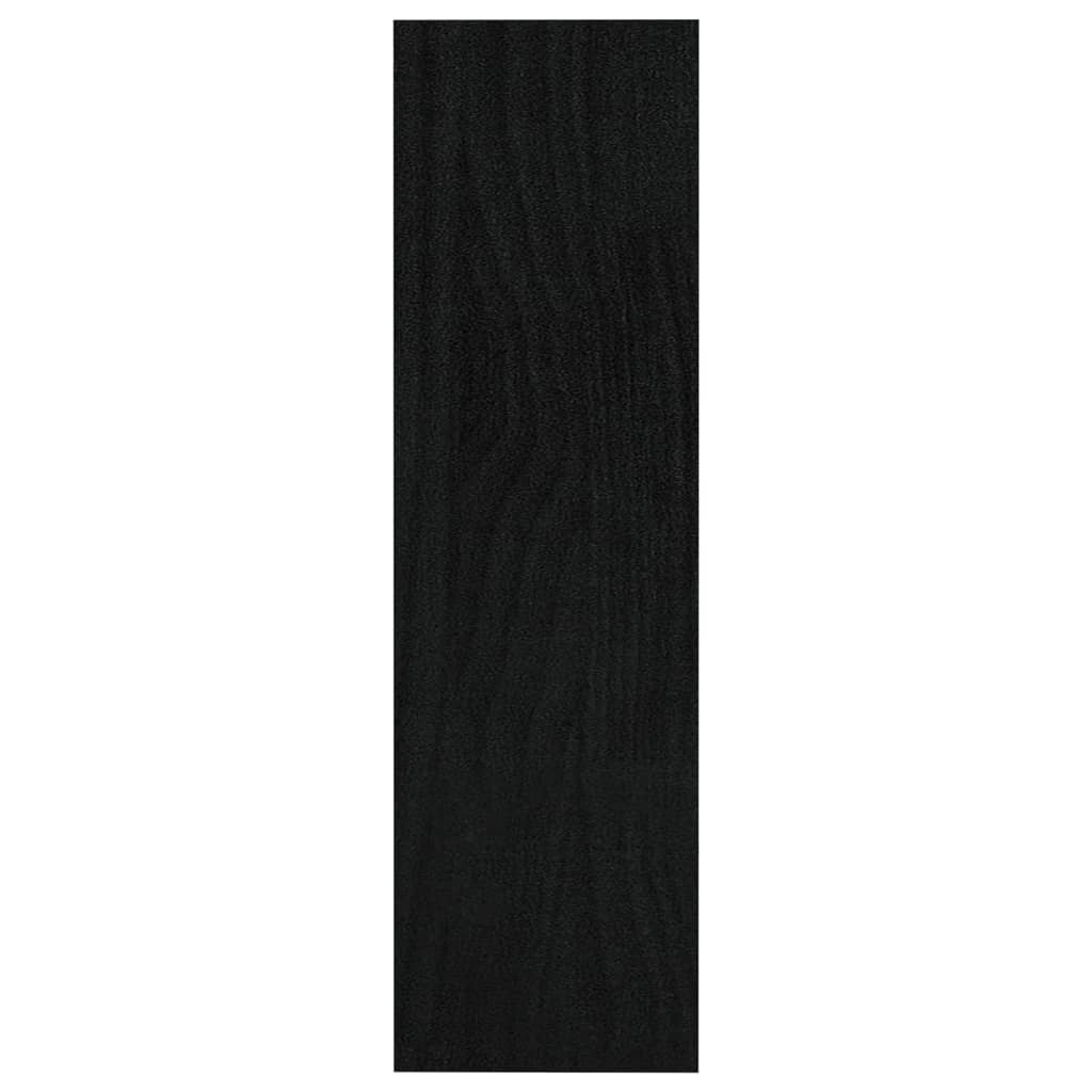 Ormarić za knjige / sobna pregrada crni 100x30x103 cm borovina