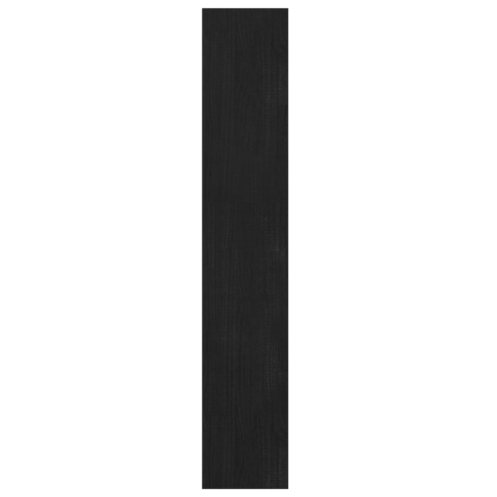 Ormarić za knjige / pregrada crni 100x30x167,5 cm od borovine