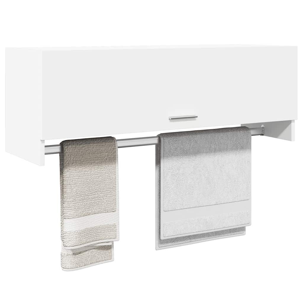 Ormar bijeli 100 x 32,5 x 35 cm od konstruiranog drva