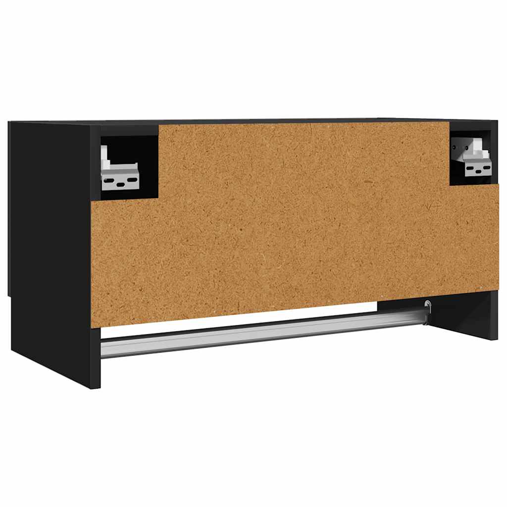 Ormar crni 70 x 32,5 x 35 cm konstruirano drvo