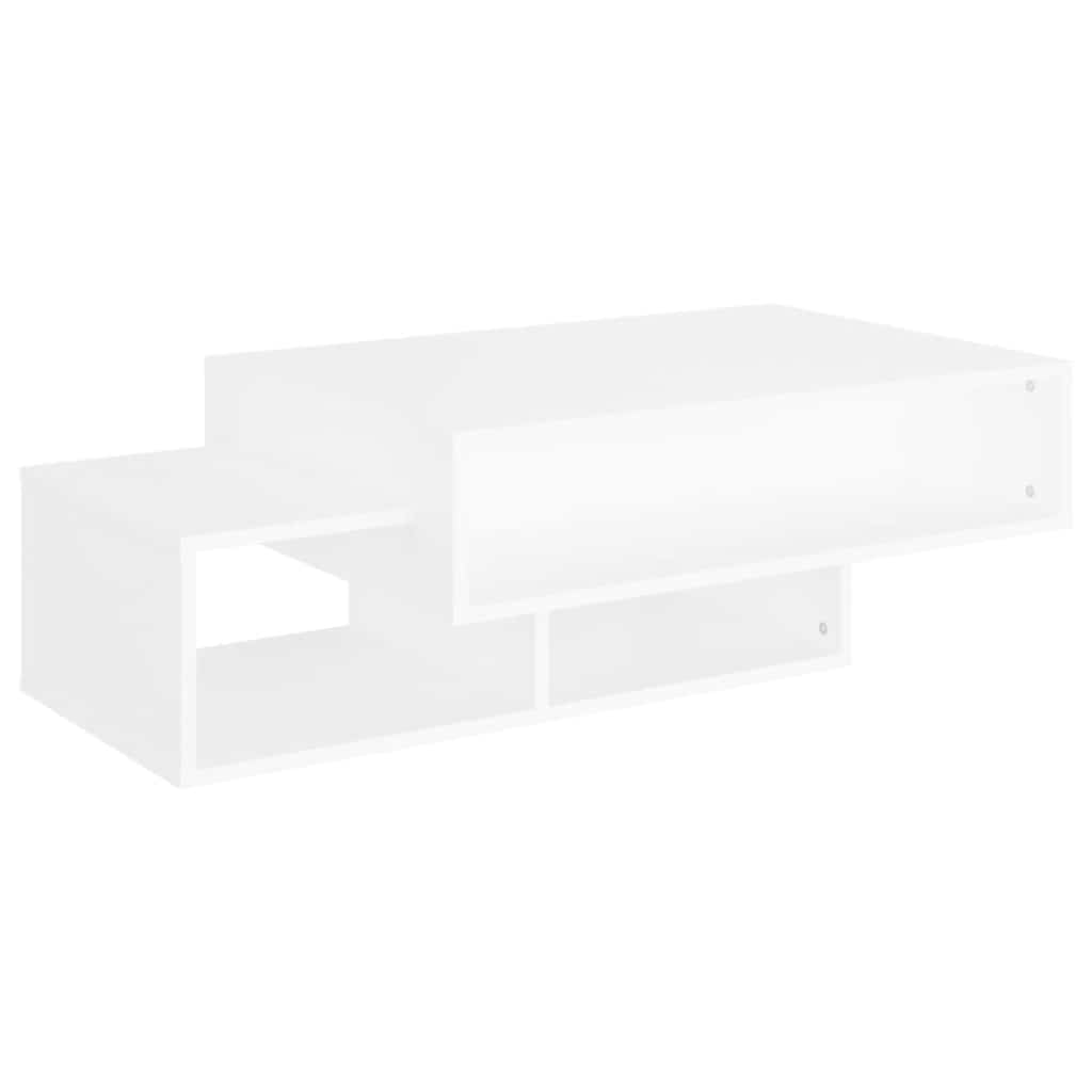 Stolić za kavu bijeli 105 x 55 x 32 cm od konstruiranog drva