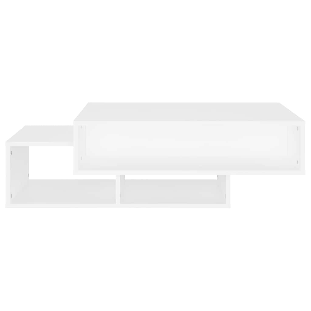 Stolić za kavu bijeli 105 x 55 x 32 cm od konstruiranog drva