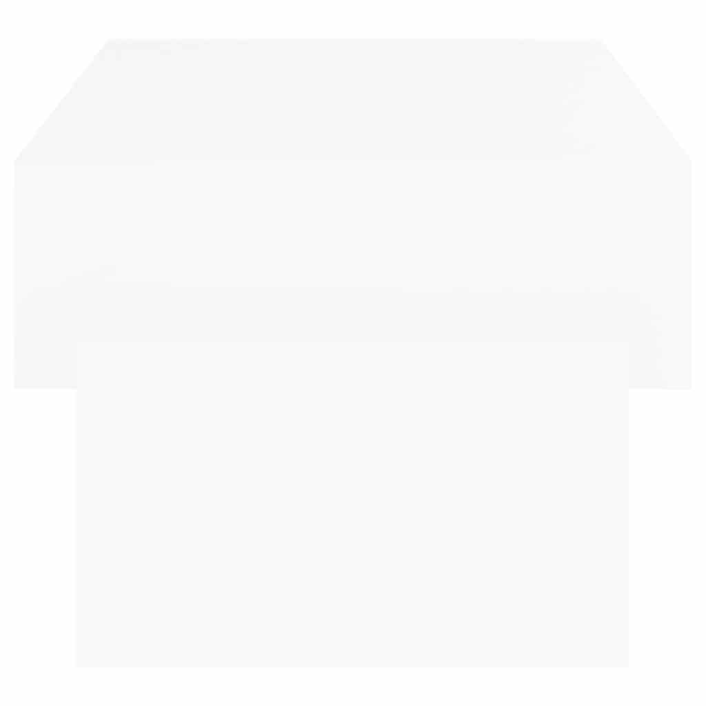 Stolić za kavu bijeli 105 x 55 x 32 cm od konstruiranog drva