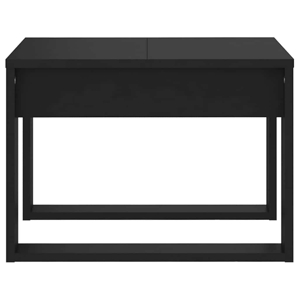 Bočni stolić crni 50 x 50 x 35 cm od konstruiranog drva