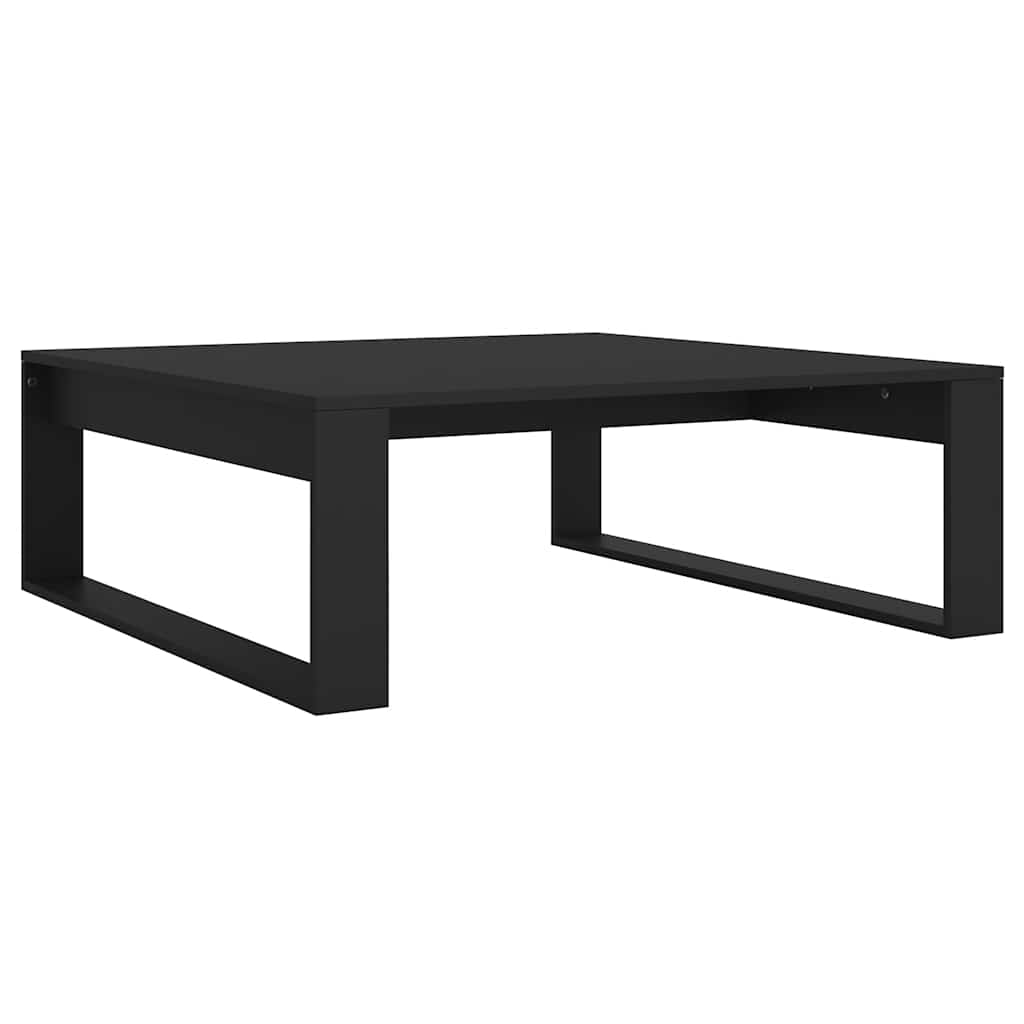 Stolić za kavu crni 100 x 100 x 35 cm od konstruiranog drva