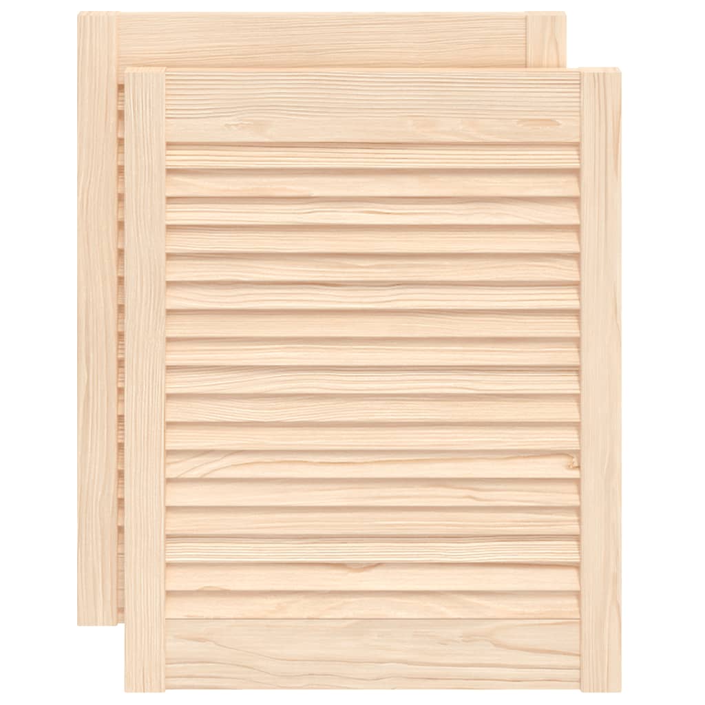 Vrata za ormarić rešetkasti dizajn 2 kom 61,5x49,4 cm borovina