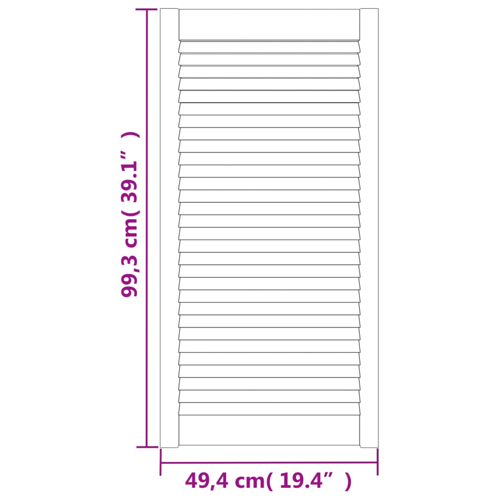 Vrata za ormarić rešetkasti dizajn 99,3 x 49,4 cm od borovine