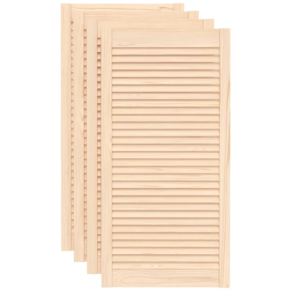 Vrata za ormarić rešetkasti dizajn 4 kom 99,3x49,4 cm borovina