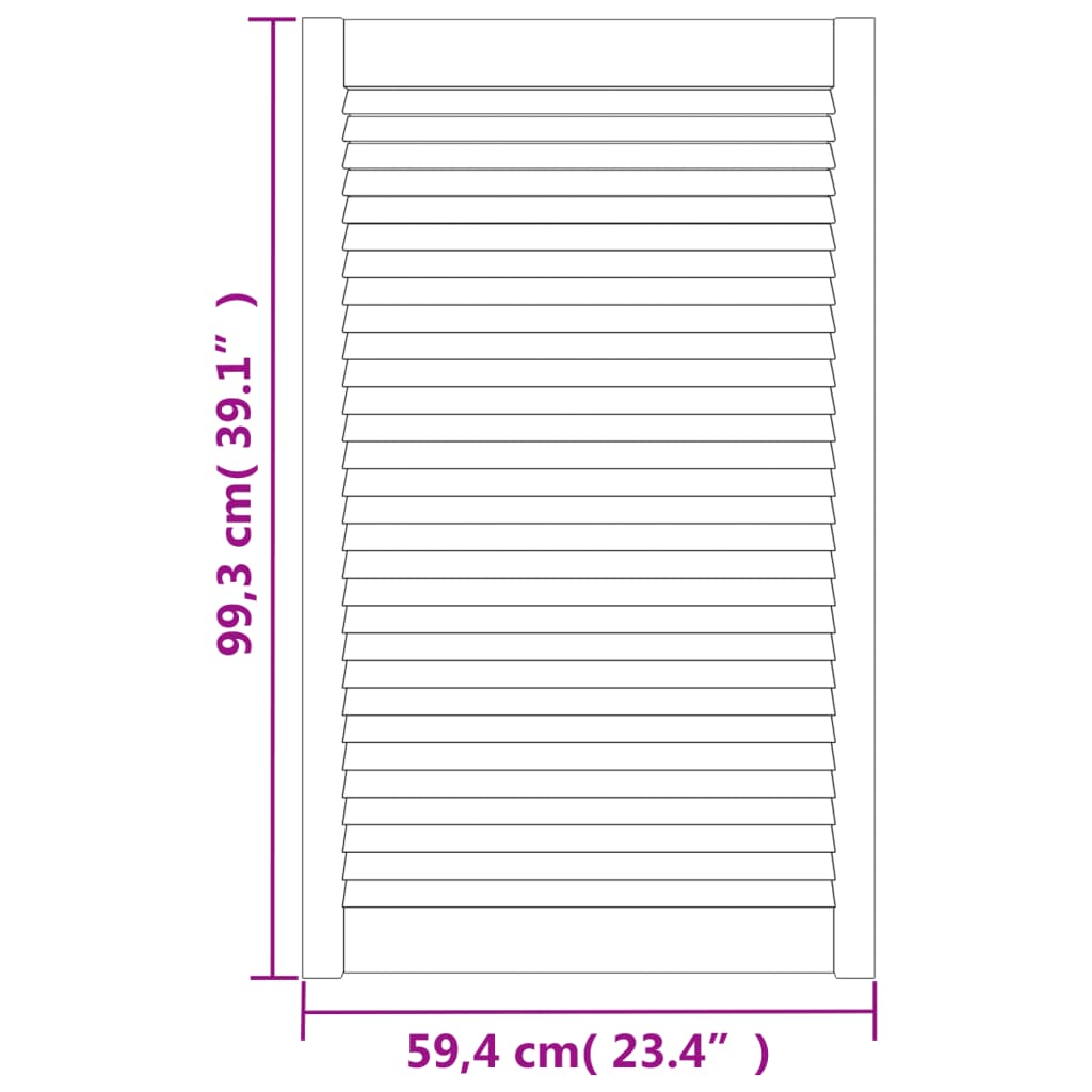 Vrata za ormarić rešetkasti dizajn 4 kom 99,3x59,4 cm borovina