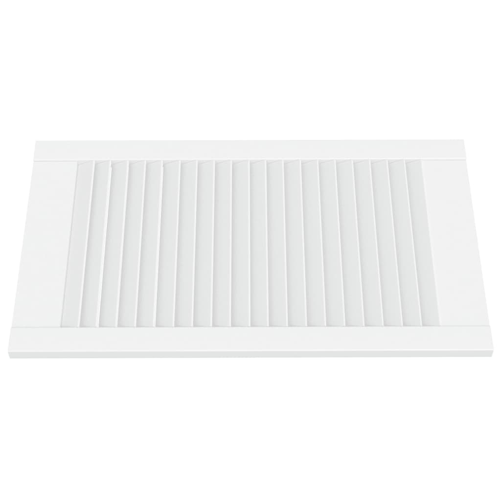 Vrata za ormarić rešetkasta 2 kom bijela 69 x 39,4 cm borovina