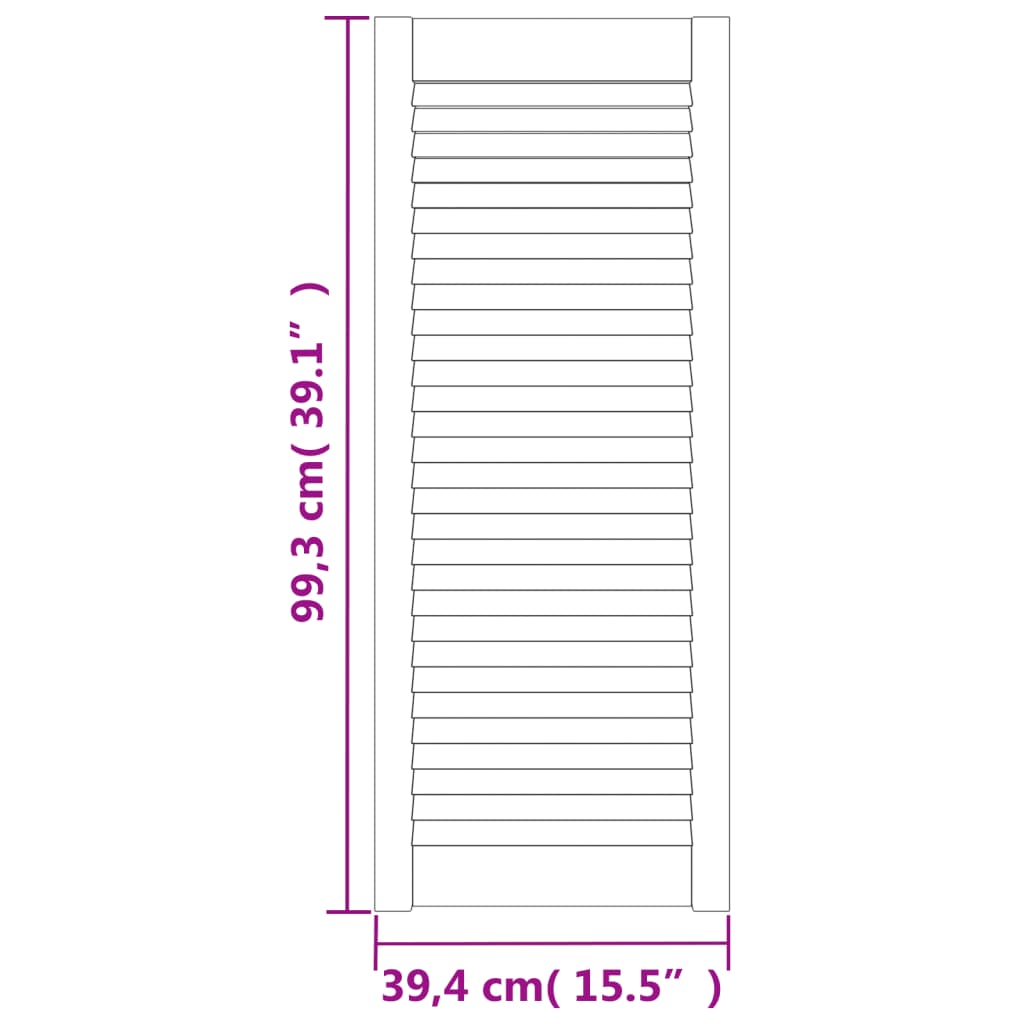 Vrata za ormarić rešetkasti dizajn bijela 99,3x39,4 cm borovina