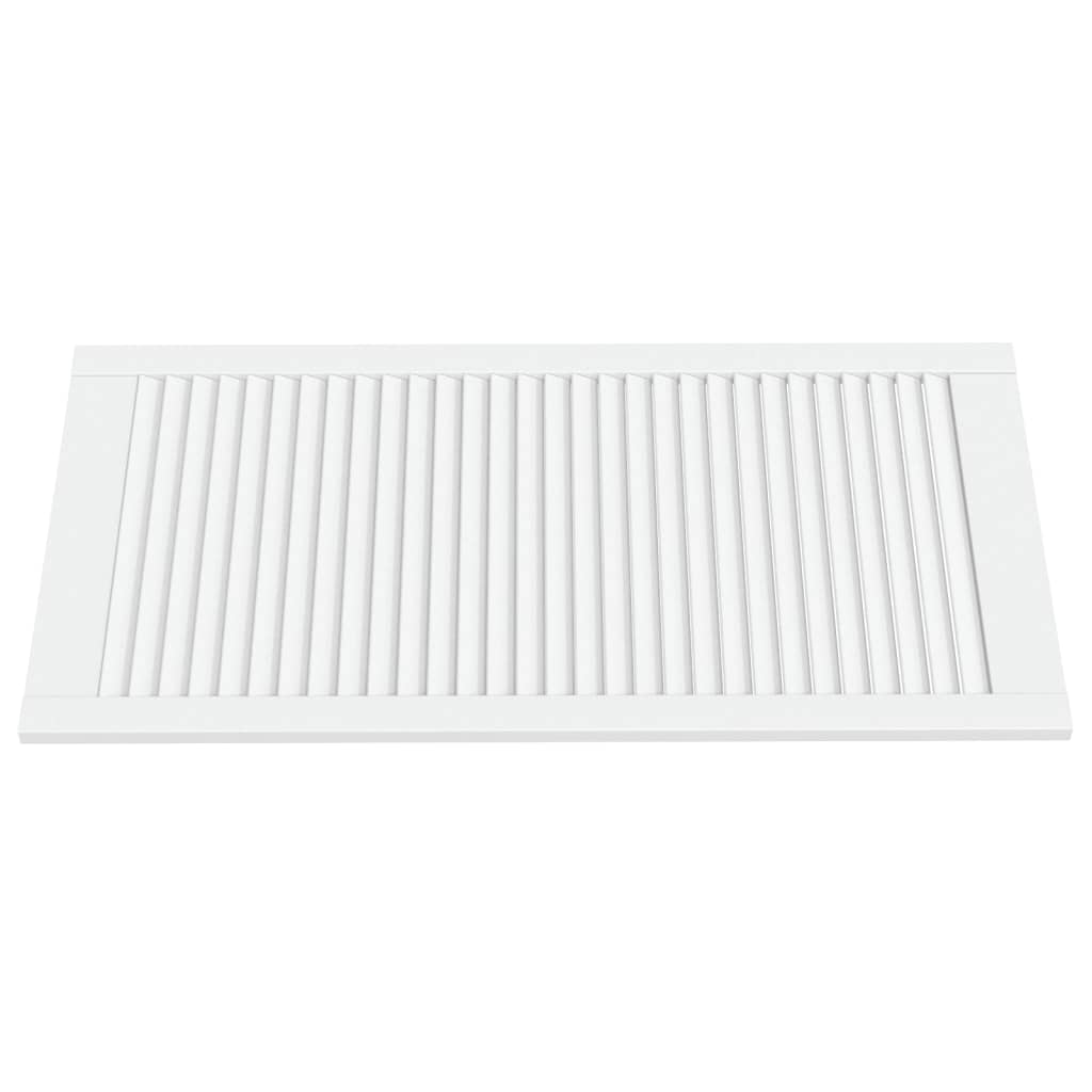 Vrata za ormarić rešetkasta 2 kom bijela 99,3x49,4 cm borovina