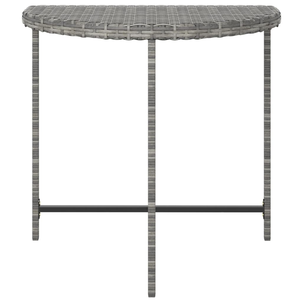 Vrtni stol sivi 80 x 50 x 75 cm od poliratana