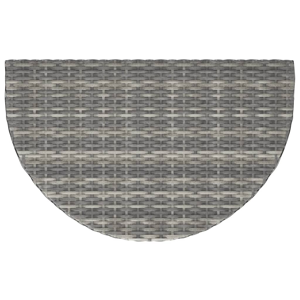 Vrtni stol sivi 80 x 50 x 75 cm od poliratana