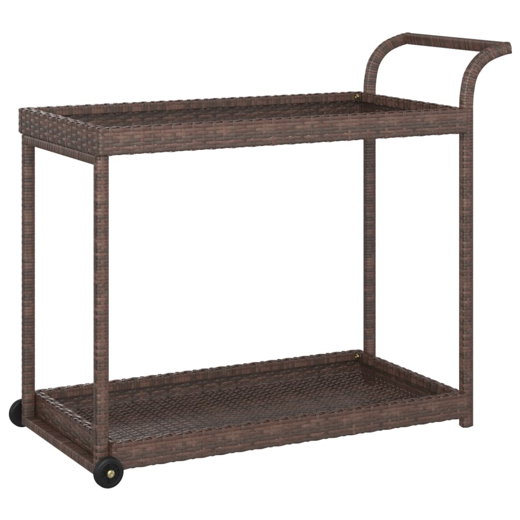 Barska kolica smeđa 100 x 45 x 83 cm od poliratana