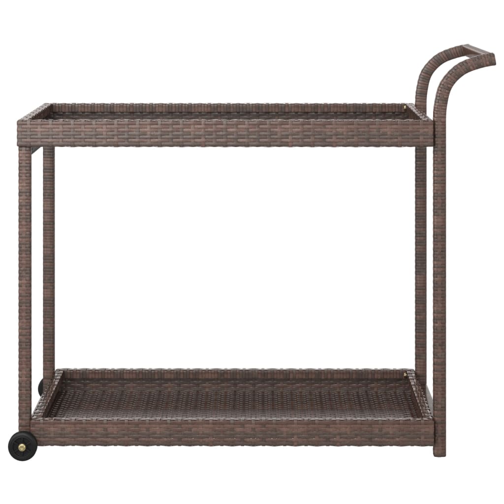 Barska kolica smeđa 100 x 45 x 83 cm od poliratana
