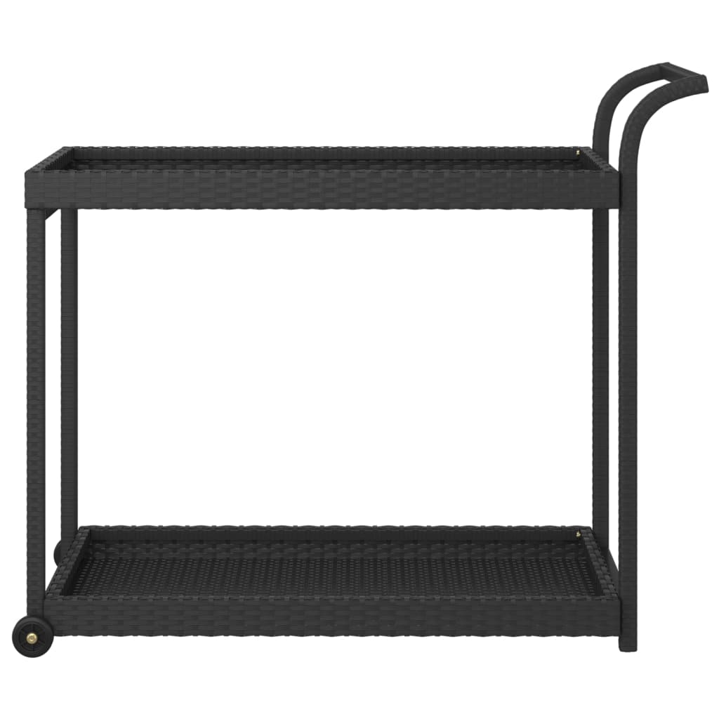 Barska kolica crna 100 x 45 x 83 cm od poliratana