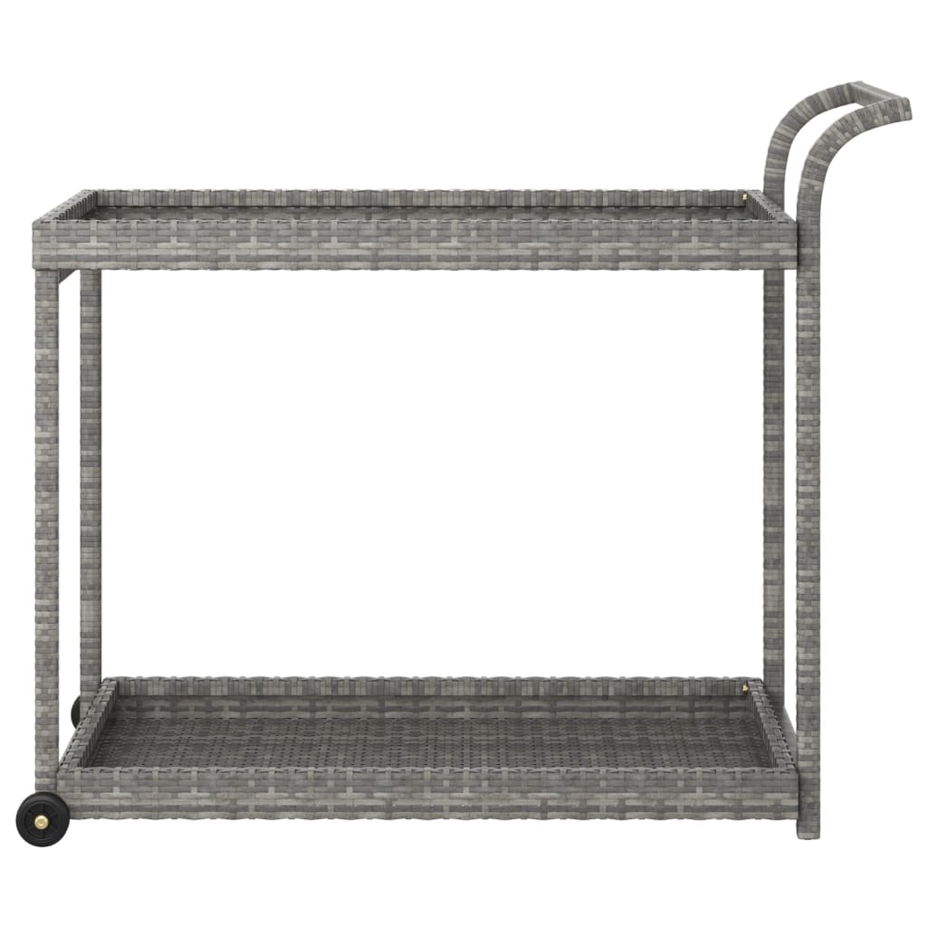Barska kolica siva 100 x 45 x 83 cm od poliratana