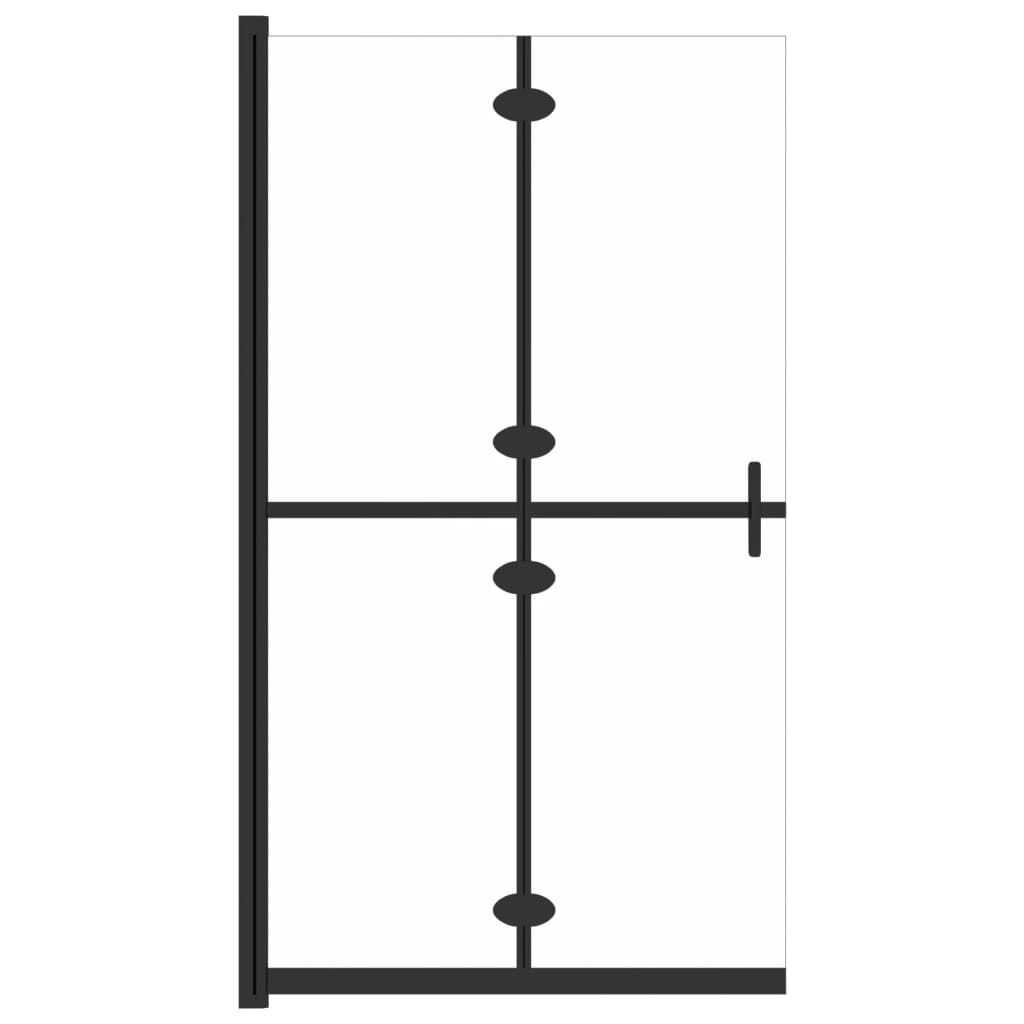 Sklopiva pregrada za tuširanje prozirna ESG staklo 110 x 190 cm