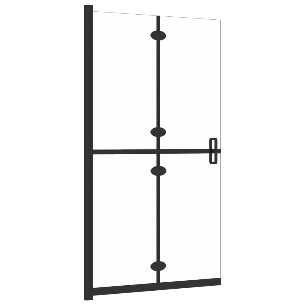 Sklopiva pregrada za tuširanje prozirna ESG staklo 110 x 190 cm