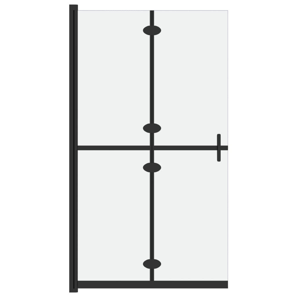 Sklopiva pregrada za tuš matirano staklo ESG 100 x 190 cm