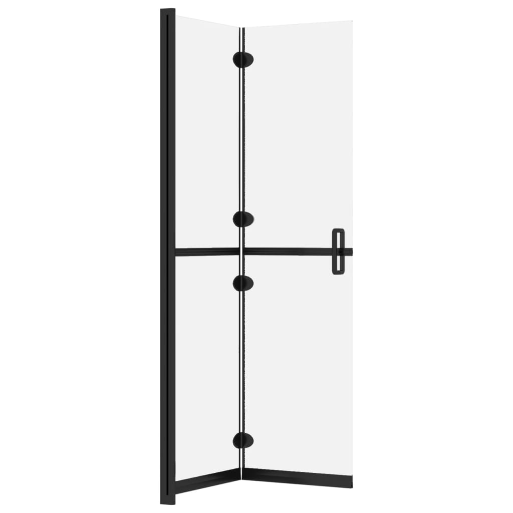 Sklopiva pregrada za tuš matirano staklo ESG 100 x 190 cm