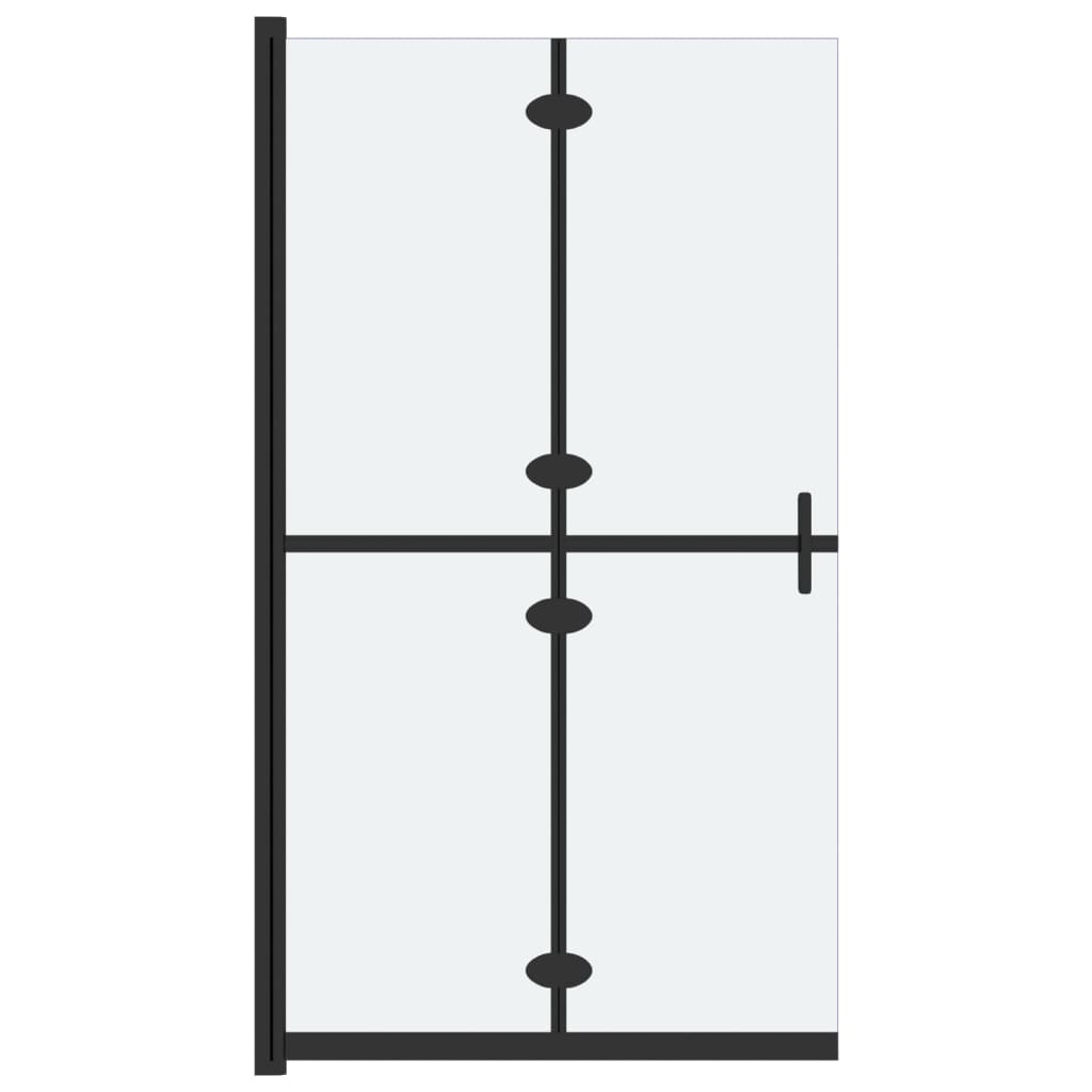 Sklopiva pregrada za tuširanje matirano staklo ESG 110 x 190 cm
