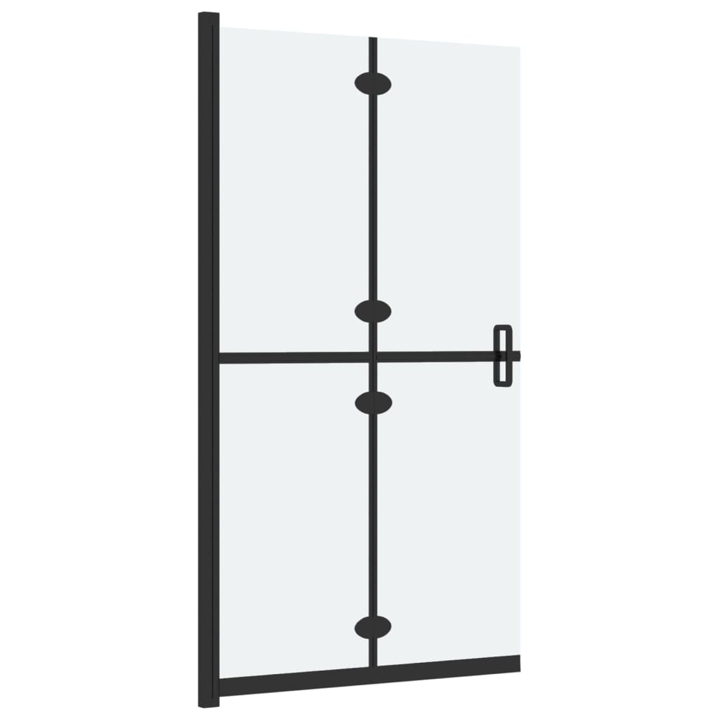 Sklopiva pregrada za tuširanje matirano staklo ESG 120 x 190 cm
