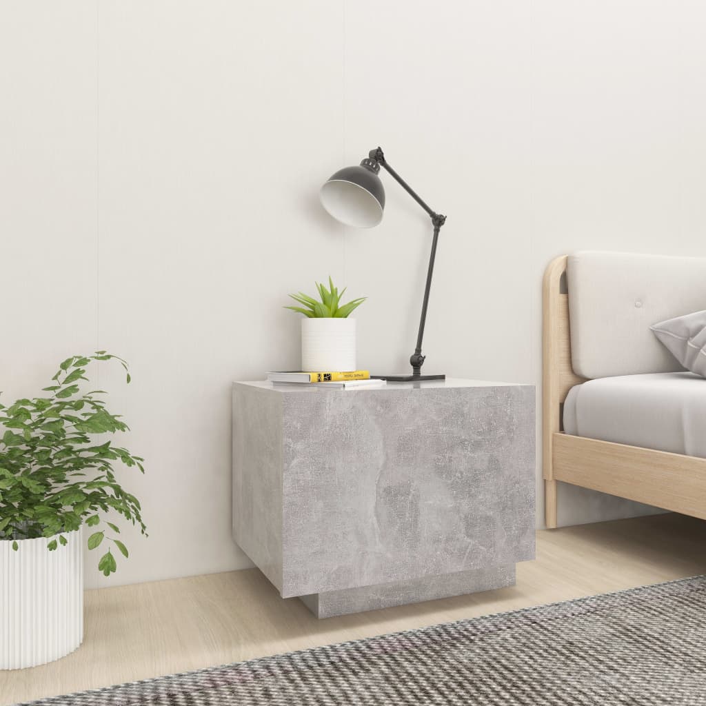 Noćni ormarić boja betona 100 x 35 x 40 cm konstruirano drvo
