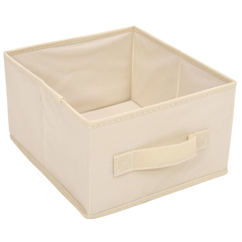 Ormarić za pohranu sa 6 ladica 55 x 29 x 55 cm krem čelični