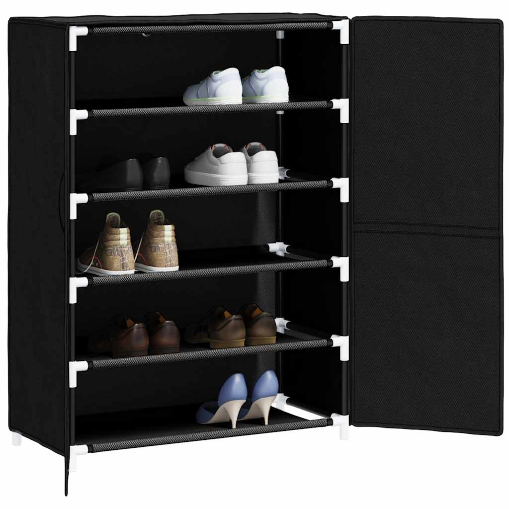 Ormarić za cipele crni 60 x 28 x 90 cm od tkanine
