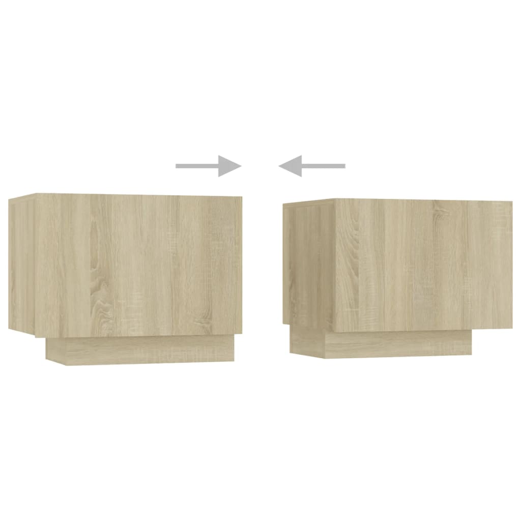 TV ormarić s LED svjetlima boja hrasta sonome 300 x 35 x 40 cm