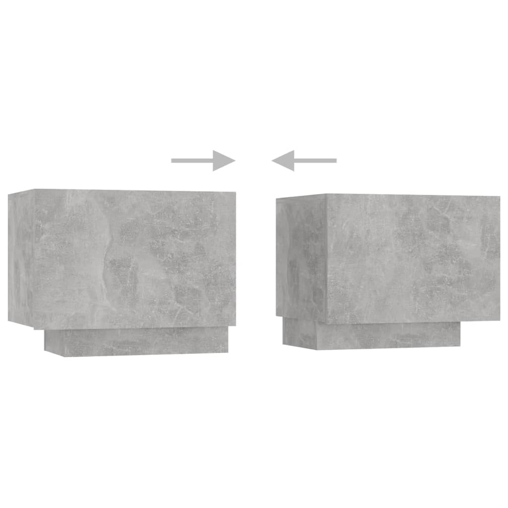 TV ormarić s LED svjetlima siva boja betona 300 x 35 x 40 cm